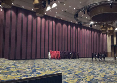 MDF Aluminium Bingkai Dinding Partisi Kayu Lipat Kedap Suara Untuk Pusat Konferensi