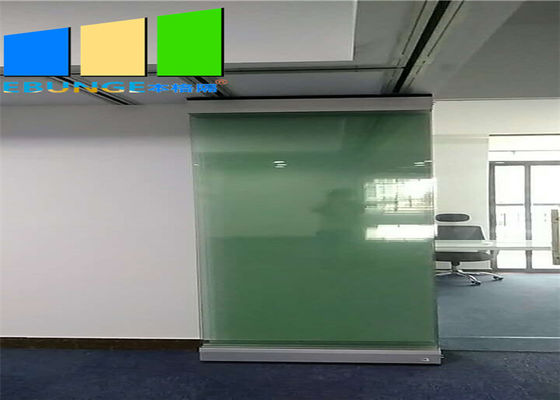 Tempered Sliding Glass Movable Partition Wall Office Proyek Dinding Geser