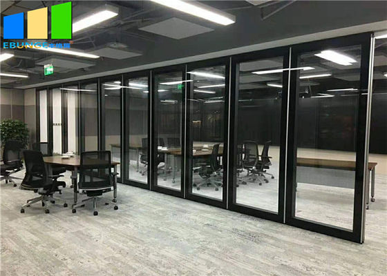 Ebunge Office glass modular partition aluminium frame glass kedap suara partisi untuk ruang kantor