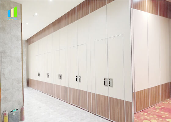 Isolasi Suara Acoustic Removable Panel Movable Aluminium Office Sliding Partition Wall untuk Ruang Rapat