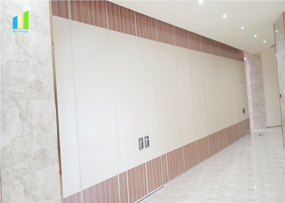 Isolasi Suara Acoustic Removable Panel Movable Aluminium Office Sliding Partition Wall untuk Ruang Rapat