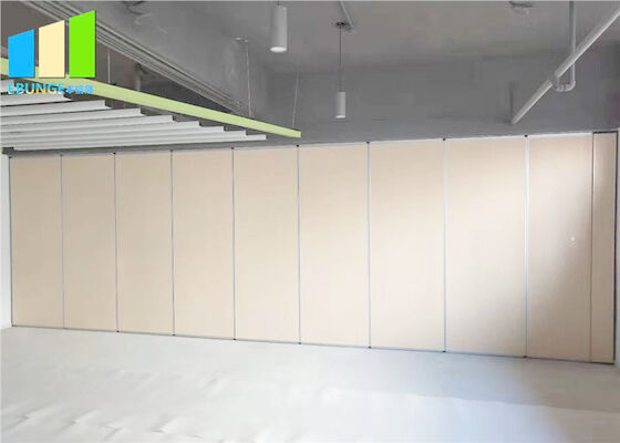 Dinding Partisi Akustik Pintu Bergerak Kayu Kelas untuk Kantor