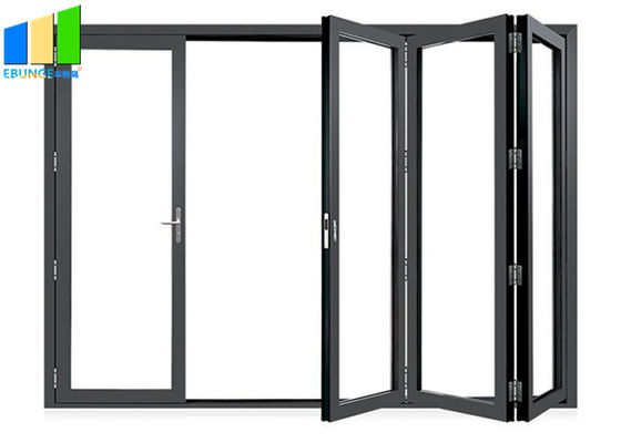 Pintu Bifold Kedap Suara Pintu Lipat Aluminium Kaca Tempered