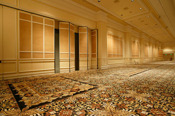 Hotel Soundproofing Aluminum Folding Sliding Operable Temporary Partition Walls