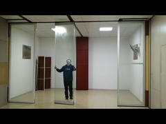 Dinding partisi kaca geser