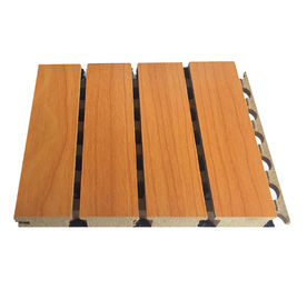 MDF Kayu Beralur Acoustic Panel Noise Reduction ASTM Fireproof Material