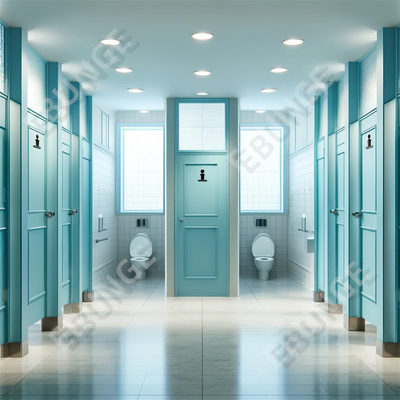 Mudah Untuk Membersihkan Pintu Hinged Toilet Partisi Tembok Toilet Partisi