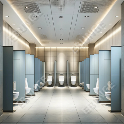 Lantai dipasang toilet dinding partisi dengan tahan air dan warna Asormen Asormen