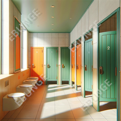 Kubi toilet laminasi bertekanan tinggi untuk daya tahan dan ketahanan goresan
