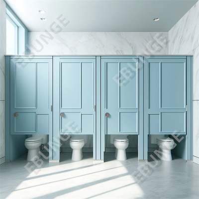 Mudah Untuk Membersihkan Pintu Hinged Toilet Partisi Tembok Toilet Partisi