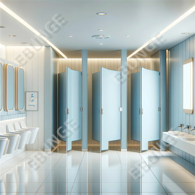 Mudah Untuk Membersihkan Pintu Hinged Toilet Partisi Tembok Toilet Partisi