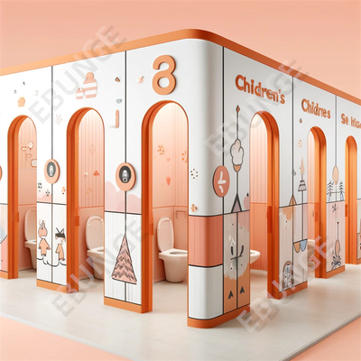 Dukungan Opsi Desain Disesuaikan Kubi toilet untuk pemisah toilet