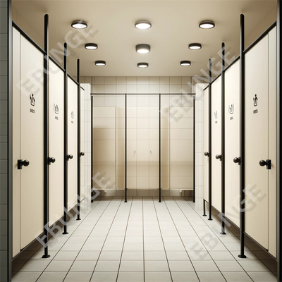 Tembok Pembagian Toilet Modern / Pembagian Toilet dengan Pintu Hinged dan Hardware Baja 304