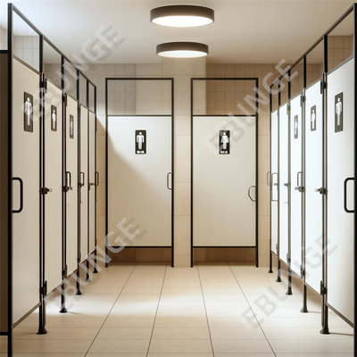 Tembok Pembagian Toilet Modern / Pembagian Toilet dengan Pintu Hinged dan Hardware Baja 304