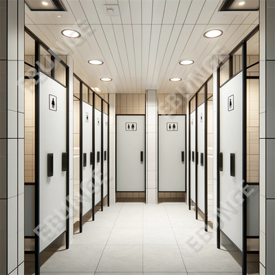Ketahanan air dan daya tahan Goresan dan benturan tahan toilet dinding partisi untuk gedung kantor