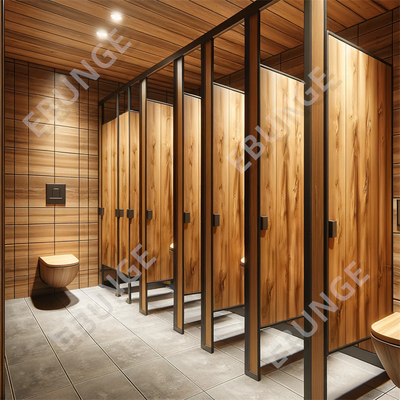 Pembagi Kamar Mandi Dukung Pembagian Kamar Mandi Komersial yang Disesuaikan Tembok Pembagian Toilet yang Tahan Goresan dan Dampak