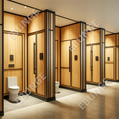 Pembagi Kamar Mandi Dukung Pembagian Kamar Mandi Komersial yang Disesuaikan Tembok Pembagian Toilet yang Tahan Goresan dan Dampak