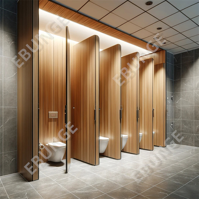 Pembagi Kamar Mandi Dukung Pembagian Kamar Mandi Komersial yang Disesuaikan Tembok Pembagian Toilet yang Tahan Goresan dan Dampak