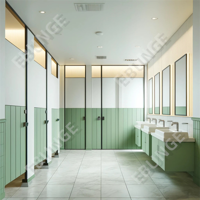 Water Resistant Toilet Partitions Hygienic and Comfortable Toilet Environment Partition Kamar mandi komersial