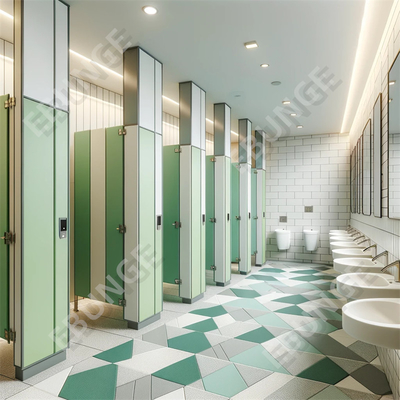 Water Resistant Toilet Partitions Hygienic and Comfortable Toilet Environment Partition Kamar mandi komersial