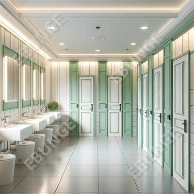 Water Resistant Toilet Partitions Hygienic and Comfortable Toilet Environment Partition Kamar mandi komersial