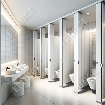 Pembagi kamar mandi mendukung pilihan desain yang disesuaikan untuk dinding pemisah toilet tahan goresan dan dampak yang tahan lama