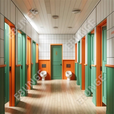 Tembok pemisah toilet tahan api dengan berbagai pilihan warna dan ketahanan dampak