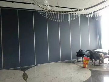 4m Tinggi Acoustic Room Dividers, Aluminium Frame Retractable Operable Partition Walls