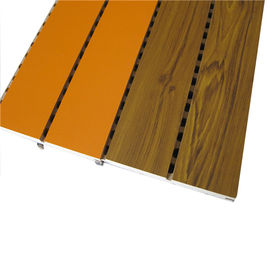 MDF Kayu Beralur Acoustic Panel Noise Reduction ASTM Fireproof Material