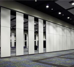 Sistem Aluminium Door Track Acoustic Partition Wall / Sliding Movable Partition Wall Systems