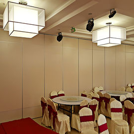 Aluminium Track Hanging Moving Partition Folding Walls / Conference Partition Wall