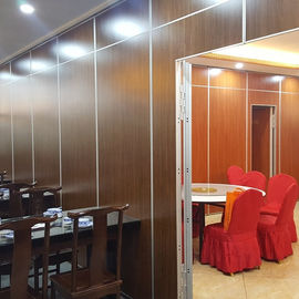 1230 MM Lebar Partisi Akustik Dinding Interior Pintu Geser Pembagi Kamar Hotel