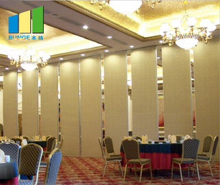 Hotel Folding Sliding Partition Wall System Pembagi Ruang Akustik Untuk Restoran