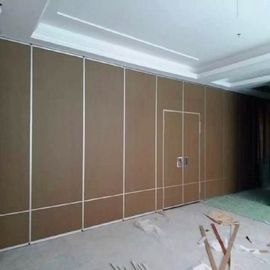 Aluminium Track Dinding Akustik Bergerak Hotel Lipat Dinding Partisi Geser