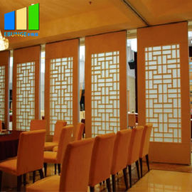 Pembagi ruang akustik dekoratif lipat dinding partisi untuk restoran