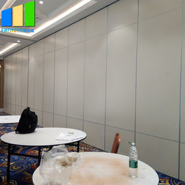 Aluminium Lipat Pintu Ditarik Pembagi Ruang Akustik Lipat Dinding Partisi Portabel Untuk Hotel