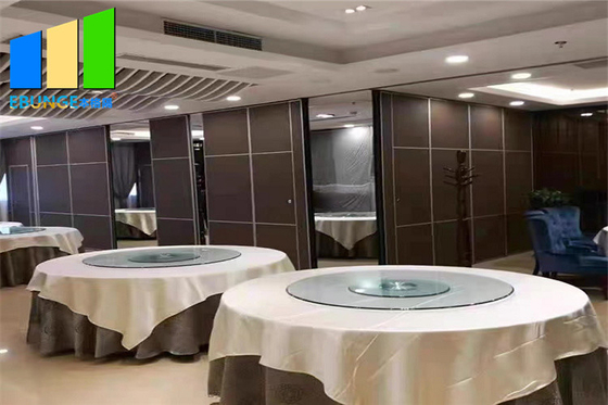 Interior Wood Movable Sound Proof Partition Wall Folding Sliding Door System