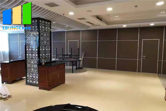 Interior Wood Movable Sound Proof Partition Wall Folding Sliding Door System