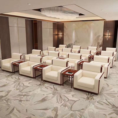 Modern Elegant Rerecence Hall Lobby Lounge Area Sofa Kulit Kantor