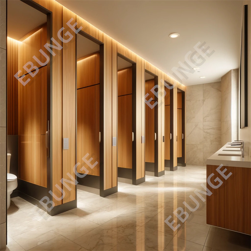 Pembagi Kamar Mandi Dukung Pembagian Kamar Mandi Komersial yang Disesuaikan Tembok Pembagian Toilet yang Tahan Goresan dan Dampak