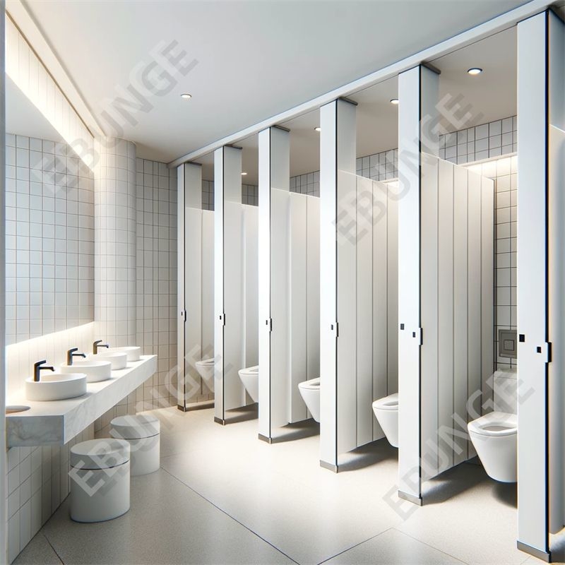 Pembagi kamar mandi mendukung pilihan desain yang disesuaikan untuk dinding pemisah toilet tahan goresan dan dampak yang tahan lama